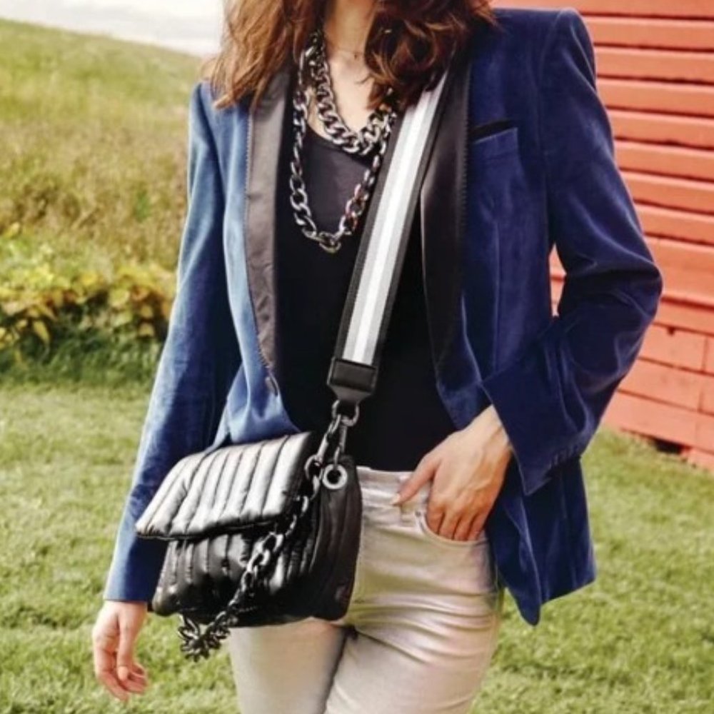 THINK ROYLN Quilted Puffer Crossbody Bag in Black - Picture 2 of 11